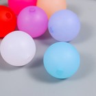 Бусины для творчества пластик "Шарики цветные" матовые набор 20 гр d=1,8 см - фото 6647186