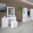 Стол туалетный «Париж», 750×400×1754 мм, зеркало, подсветка, цвет белый - Фото 3