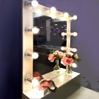 Стол туалетный «Париж», 750×400×1754 мм, зеркало, подсветка, цвет белый - Фото 4