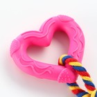Игрушка "Сердечко с канатом", 7 см, розовое - Фото 3