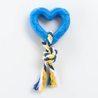 Игрушка "Сердечко с канатом", 7 см, голубое - фото 7043086
