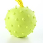 Игрушка мяч на веревке, 6 см, салатовая - фото 6647229