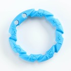 Игрушка жевательная для собак "Витое кольцо", 11,5 см, голубая - фото 6647246