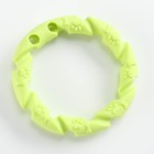 Игрушка жевательная для собак "Витое кольцо", 11,5 см, зелёный - фото 7043099