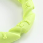 Игрушка жевательная для собак "Витое кольцо", 11,5 см, зелёный - фото 7043100