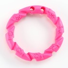 Игрушка жевательная для собак "Витое кольцо", 11,5 см, розовый - фото 7787639