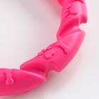 Игрушка жевательная для собак "Витое кольцо", 11,5 см, розовый - Фото 3