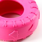 Игрушка жевательная для собак "Шина" 9 см, розовая - Фото 4