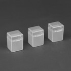 Контейнеры для хранения мелочей, 2,5 × 2,3 × 3,4 см, 3 шт, цвет прозрачный - Фото 2