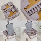 Швабра с отжимом и ведром Доляна, ведро с 2 отсеками 21×18×37, швабра 32×12×128 см, отсек 4 л, дополнительная насадка из микрофибры - Фото 5