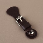 Застёжка для сумки на кнопке, 8×3 см, коричневая - Фото 3