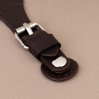 Застёжка для сумки на кнопке, 8×3 см, коричневая - Фото 4