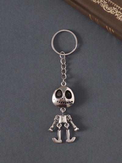 Брелок для ключей на кольце «Скелетик», металл, 1×2.5×6 см