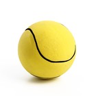 Мячик цельнолитой "Теннис" прыгучий, TPR, 6,3 см, жёлтый - Фото 3