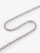 Цепь с жемчугом, металл, пластик, 2 мм, SS6, 9±1 м, графитовая - Фото 2