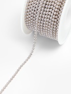 Цепь с жемчугом, металл, пластик, 2 мм, SS6, 9±1 м, графитовая - Фото 3