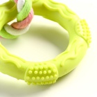 Игрушка жевательная с канатом «Кусочек солнца», 8 см, жёлтая (комплект 2 шт) - фото 60804388