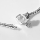 Основа для браслета «Ромашка», цвет серебро, 17 размер - фото 24647389