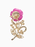 Брошь «Цветок», роза нежная, розовая в золоте - Фото 2