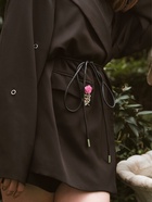 Брошь «Цветок», роза нежная, розовая в золоте - Фото 2