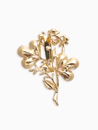Брошь «Цветок Трилистник», розовая в золоте - Фото 4