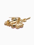 Брошь «Цветок Трилистник», розовая в золоте - Фото 3