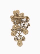 Брошь «Цветочная лоза», цвет изумрудный в чернёном золоте - Фото 4