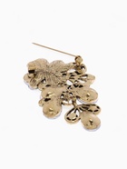 Брошь «Цветочная лоза», цвет изумрудный в чернёном золоте - Фото 5