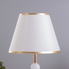 Настольная лампа Агата E27 40 Вт бело-золотой 25×25×42.5 см RISALUX - Фото 3