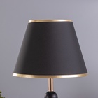 Настольная лампа Агата E27 40 Вт черно-золотой 25×25×42.5 см RISALUX - Фото 3