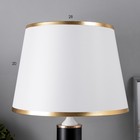 Настольная лампа Версалия E27 40Вт бело-золотой 27х27х47 см RISALUX - Фото 5