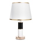 Настольная лампа Версалия E27 40Вт бело-золотой 27х27х47 см RISALUX - Фото 7