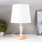 Настольная лампа Гелла E27 40Вт белый 22х22х35,5 см RISALUX - фото 320433839