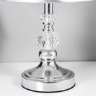 Настольная лампа Доротея E27 40Вт хром 25х25х40 см RISALUX - фото 23194429