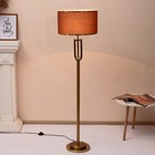 Торшер Салдис E27 40 Вт золото-кофейный h.150 см - фото 57962078