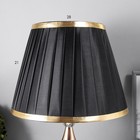 Настольная лампа Алви 1x60Вт E27 черно-золотой 28х28х45 см RISALUX - фото 23266555