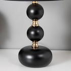 Настольная лампа Катания 1x60Вт E27 черно-золотой 25х25х45 см RISALUX - Фото 4