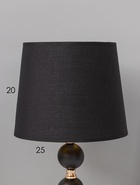 Лампа настольная RISALUX «Катания», 1×60 Вт, E27, чёрно-белая, 25×25×45 см - Фото 4