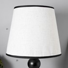 Настольная лампа Катания 1x60Вт E27 черно-золотой 25х25х45 см RISALUX 7824043 - фото 14426468