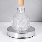 Настольная лампа Алессия 1x60Вт E27 серебро 21х21х33,5 см RISALUX - фото 43129027