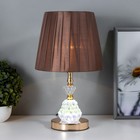 Настольная лампа Джустина 1x60Вт E27 золотой 21х21х35 см RISALUX - фото 21678558