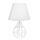 Лампа настольная RISALUX «Басторе», E27, 40 Вт, белая, 28×28×42 см - Фото 8
