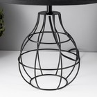 Настольная лампа Басторе E27 40Вт черный 28х28х42 см RISALUX - фото 22475212