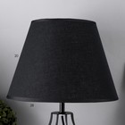 Настольная лампа Басторе E27 40Вт черный 28х28х42 см RISALUX - фото 22475213