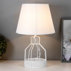 Настольная лампа Нортис E27 40Вт белый 25х25х40 см RISALUX - Фото 2