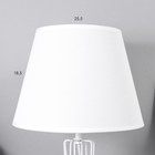 Настольная лампа Нортис E27 40Вт белый 25х25х40 см RISALUX - Фото 5