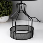 Настольная лампа Нортис E27 40 Вт черный 25×25×40 см RISALUX - Фото 4