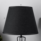 Настольная лампа Нортис E27 40Вт черный 25х25х40 см RISALUX - Фото 5