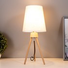 Настольная лампа Илария E27 40 Вт светлое дерево 16×16×37.5 см RISALUX - Фото 2