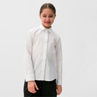 Блузка для девочки MINAKU, цвет белый, рост 122 см - фото 318963897